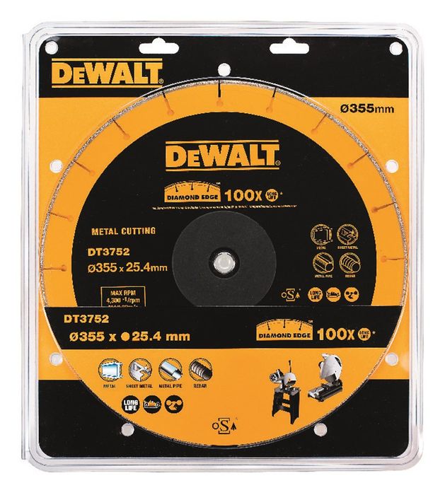 DeWALT Diamantblad voor metaal, Ï355x25.4mm DeWALT Diamantblad voor metaal, Ï355x25.4mm