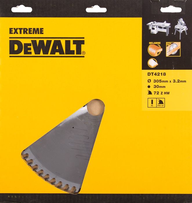 DeWALT CZB 305x30x72t, holle tand, positief