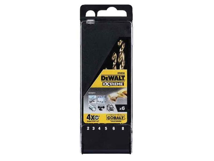 DeWALT HSS INDUSTRIAL COBALT 6-delige set DeWALT HSS INDUSTRIAL COBALT 6-delige set