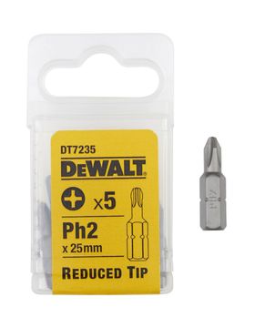 DeWALT 25mm schroefbit met gereduceerde tip