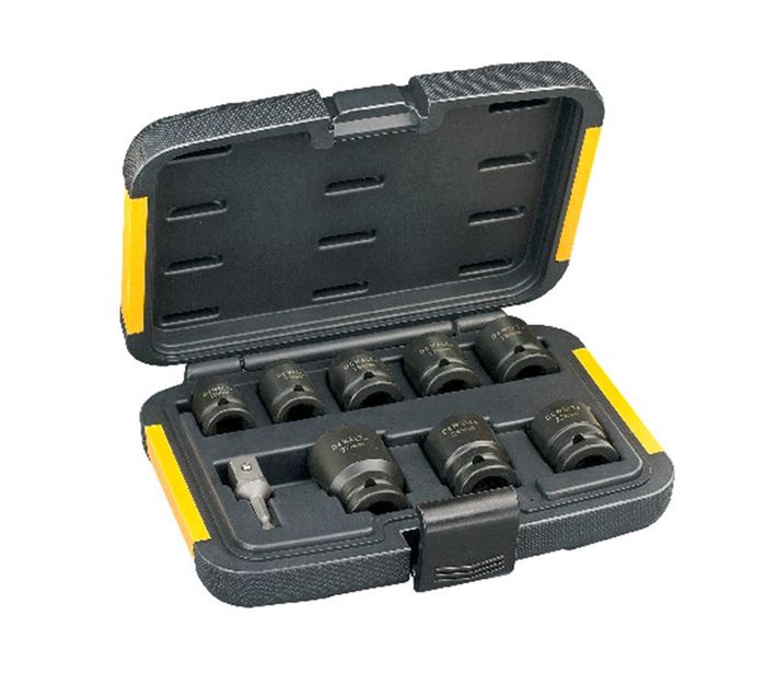 DeWALT Slagmoersleutel doppenset 9-delig DeWALT Slagmoersleutel doppenset 9-delig