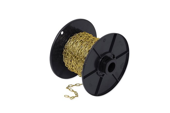 DX Klokketting 1,3Mm Staal Vermessingd Per