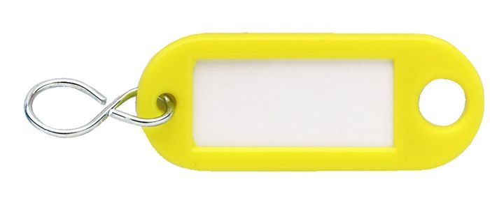 DX Sleutellabel S-haak GEEL DX Sleutellabel S-haak GEEL