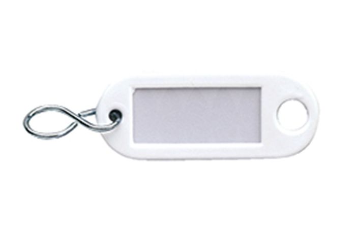 DX Sleutellabel S-haak WIT DX Sleutellabel S-haak WIT