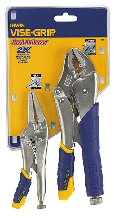 Irwin Set Van 2 Griptangen, Fast Release Irwin Set Van 2 Griptangen, Fast Release