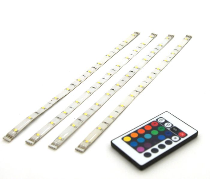 Prolight Led Strip Rgb 4X30Cm +Afst Bed Ip44 Prolight Led Strip Rgb 4X30Cm +Afst Bed Ip44
