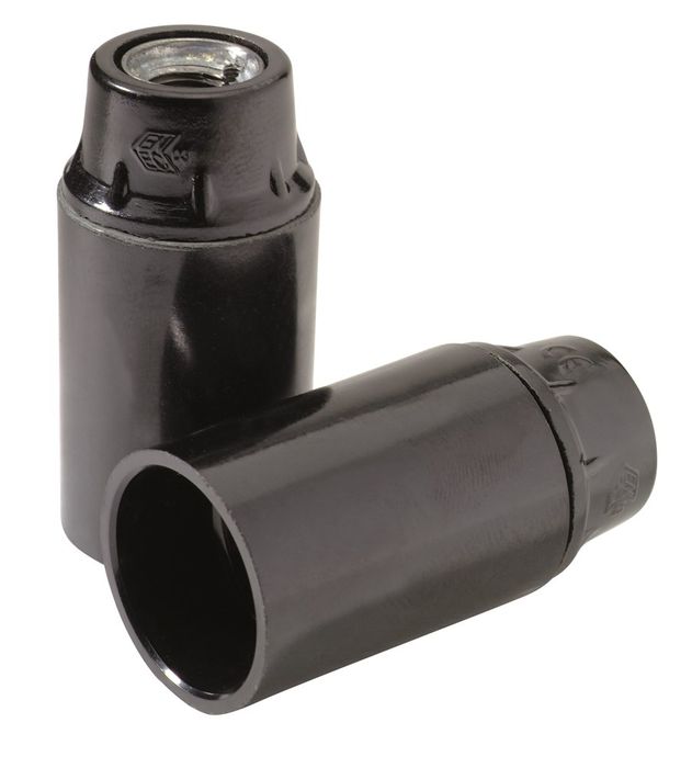 Mapeco FITTING E14 ZWART 2ST