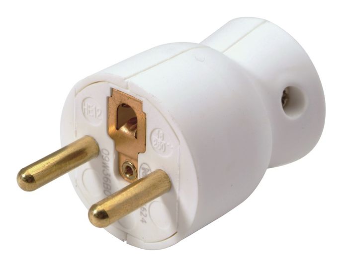 Legrand Stekker Uitgang Recht 2P+A Wit Legrand Stekker Uitgang Recht 2P+A Wit