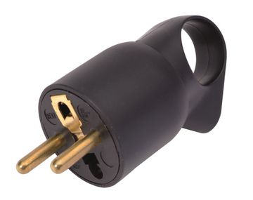 Legrand Stekker Met Oog 2P+A Zwart