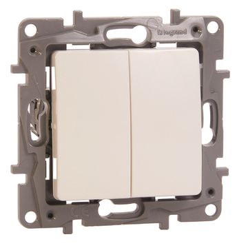 Legrand Schakelaar Wissel 2X Niloe Wit