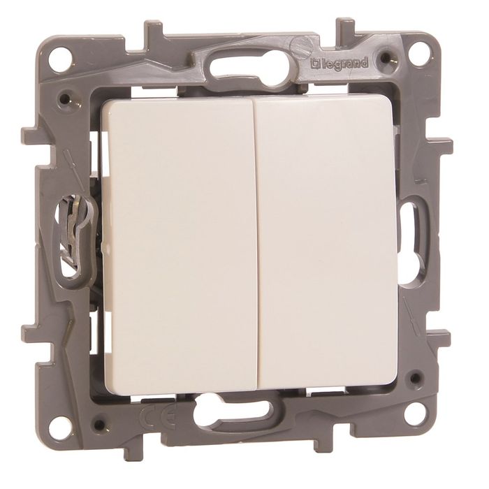 Legrand Schakelaar Wissel 2X Niloe Wit Legrand Schakelaar Wissel 2X Niloe Wit