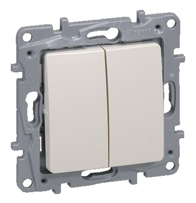 Legrand Schakelaar Wissel 2X Niloe Creme
