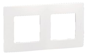 Legrand Afdekplaat 2V Vert/Hor Niloe Wit