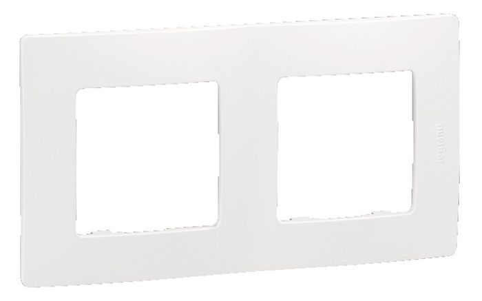 Legrand Afdekplaat 2V Vert/Hor Niloe Wit