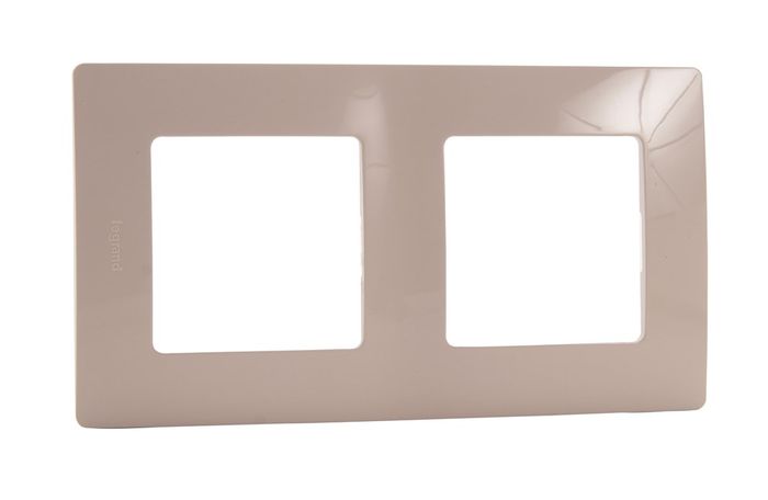 Legrand Afdekplaat 2V Vert/Hor Niloe Creme