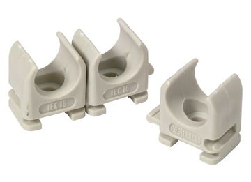Profile Veerklem Grijs 16 Mm Pvc Box 50St