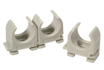 Profile Veerklem Grijs 20 Mm Pvc Box 50St