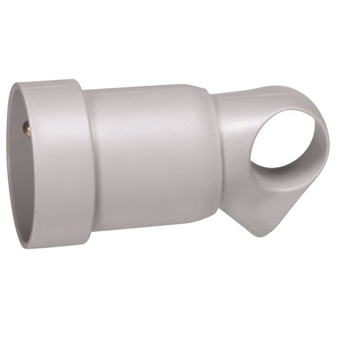 Legrand Tegenstekker Oog 2P+A Grijs