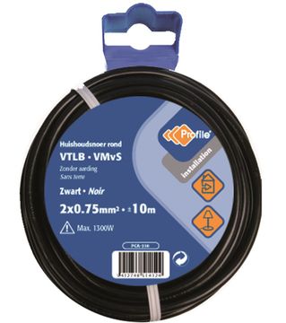 Profile Vtlb 2X0.75 Zwart 10M Blister~790410165