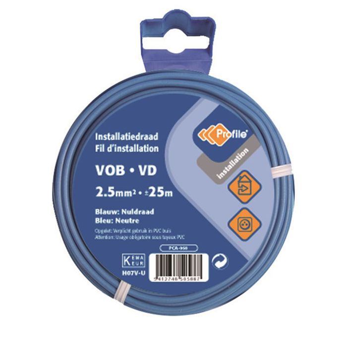 Profile Vob 2,5 Blauw 25M Blister Profile Vob 2,5 Blauw 25M Blister