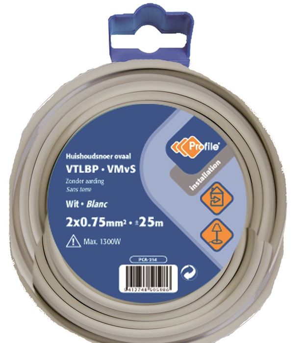 Profile Vtlbp 2X0.75 Wit 25M Blister~790410412