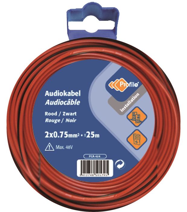 Profile Audiocable 2X0.75 R/Zw 25M Bl~790410456 Profile Audiocable 2X0.75 R/Zw 25M Bl~790410456