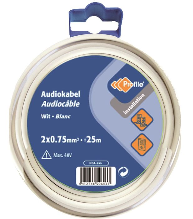 Profile Vtlmb 2 X 0,75 Wit 25M Blister Profile Vtlmb 2 X 0,75 Wit 25M Blister