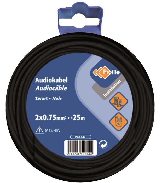 Profile Vtlmb 2 X 0,75 Zwart 25M Blister Profile Vtlmb 2 X 0,75 Zwart 25M Blister