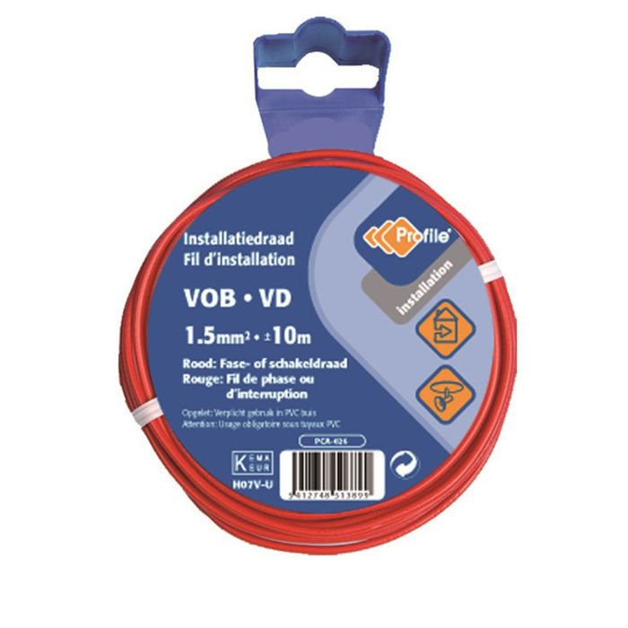 Profile Vob 1.5 Rood 10M Blister Profile Vob 1.5 Rood 10M Blister