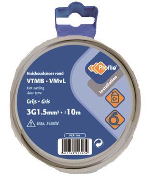 Profile Vtmb 3G1.5 Grijs 10M Blister~790410896