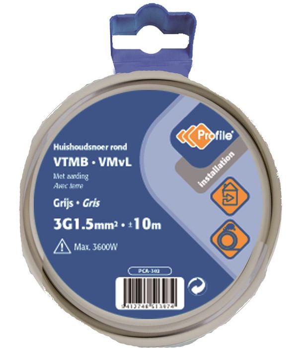 Profile Vtmb 3G1.5 Grijs 10M Blister~790410896