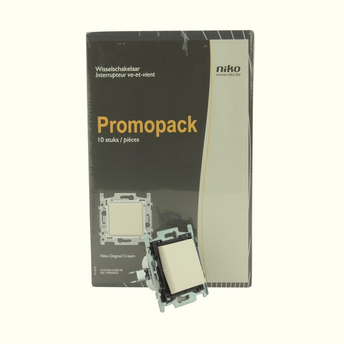 Niko Eco Schakelaar Wissel Orig Cream
