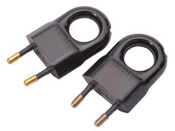 Legrand Stekker 2.5A 2P Zwart 2St
