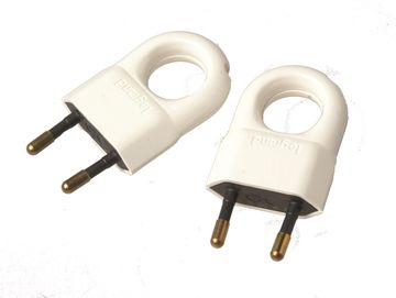 Legrand Stekker 2.5A 2P Wit 2St