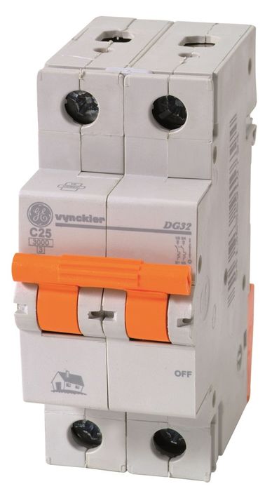 GE Vynckier Sokkelautomaat 2P 25A