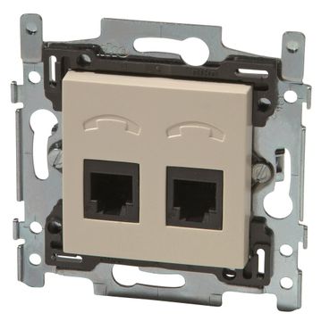 Niko Stopcontact Tel2Xrj11 Orig Cream