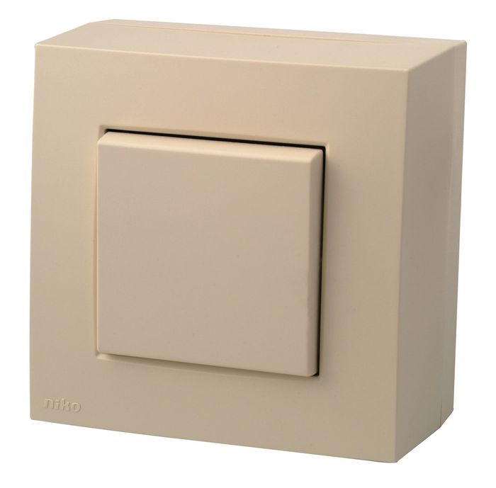 Niko OPBOUWKIT SCHAKELAAR 1P CREAM ELQUEST-