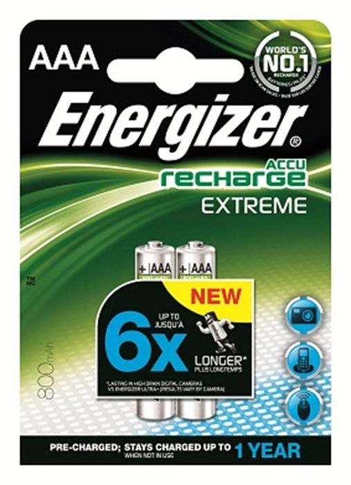Energizer 2 Accus Aaa Energizer Extreme 800 Mah Energizer 2 Accus Aaa Energizer Extreme 800 Mah