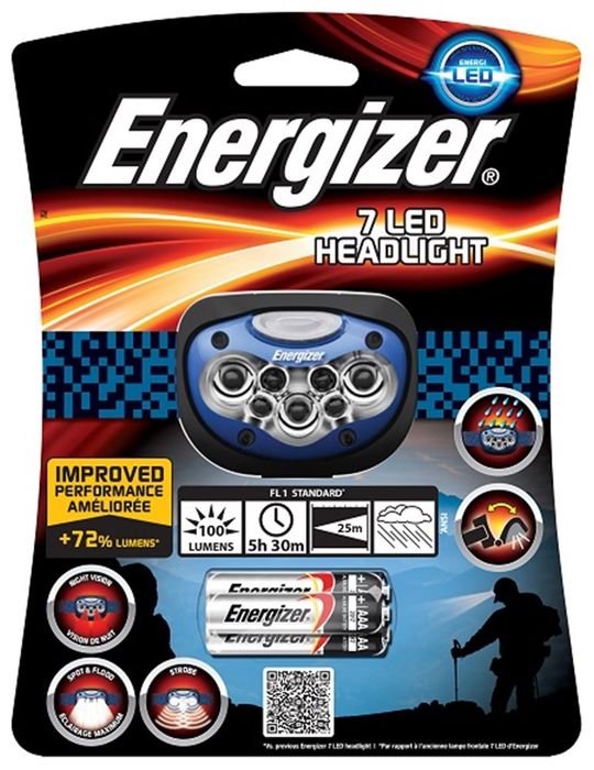 Energizer 1 Hoofdlamp Energizer Advanced Pro 7Led Energizer 1 Hoofdlamp Energizer Advanced Pro 7Led