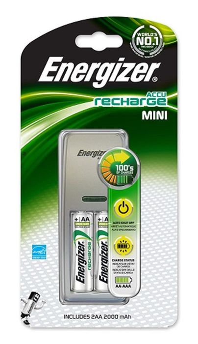Energizer 1 Lader Mini Energizer + 2 X Aa 2000 Energizer 1 Lader Mini Energizer + 2 X Aa 2000