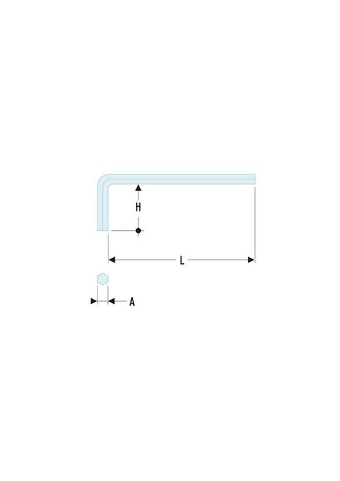 Facom Korte Inbussleutel, 5Mm