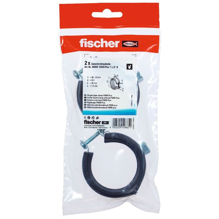 fischer ISOLATIEBEUGEL FGRS+ 6/4B 48-53MM M8 fischer ISOLATIEBEUGEL FGRS+ 6/4B 48-53MM M8