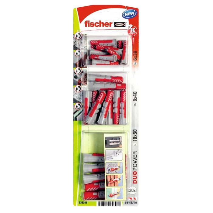 fischer Blister Fischer Duopower 6,8,10 K (Nv) fischer Blister Fischer Duopower 6,8,10 K (Nv)