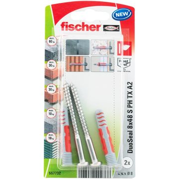fischer DUOSEAL 8X48 S PLUG/SCHROEF A2 K NV