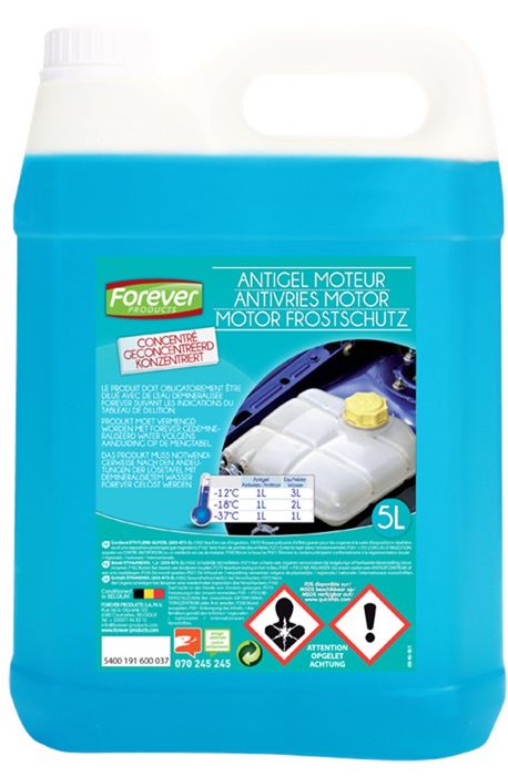 Forever Products Antigel Moteur Conc. 5L Meg Forever Products Antigel Moteur Conc. 5L Meg