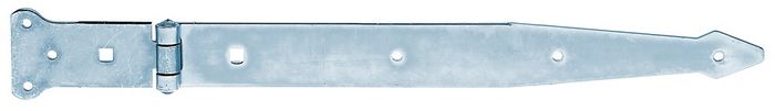 ALBERTS Lang scharnier,blauw verz,400/101x63