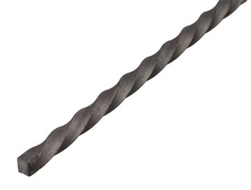 ALBERTS Vierkante Stang,Gedraaid,Met Draad8X8/2M