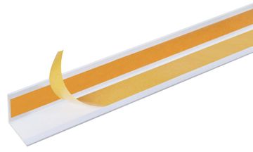 ALBERTS Hoekprofiel,Zelfkl.Pvc,Wit 15X15X1/2,6M
