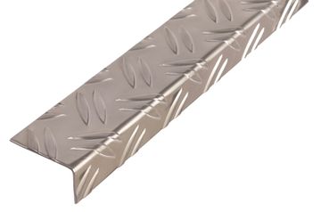 ALBERTS Hoekprofiel,Ribbel Alu Natuur43,5X23,5/2