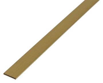 ALBERTS Platte Stang Messing 1M/15X2 Mm